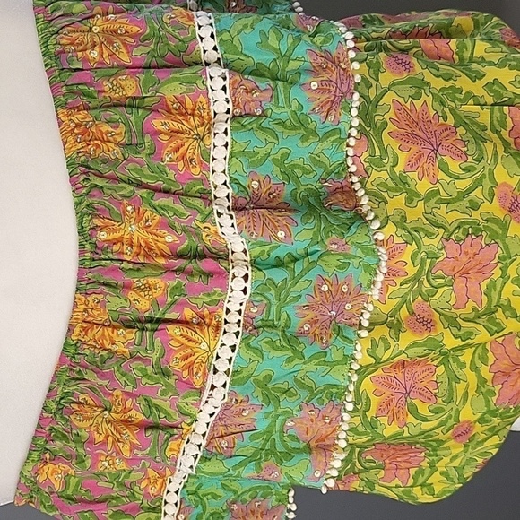 Miss June Paris Sequined Off Shoulder Boho Crop Peasant Top - See Measurements - Picture 5 of 14